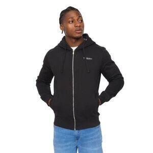 Crosshatch Mens Allmoor Full Zip Hoodie / Black
